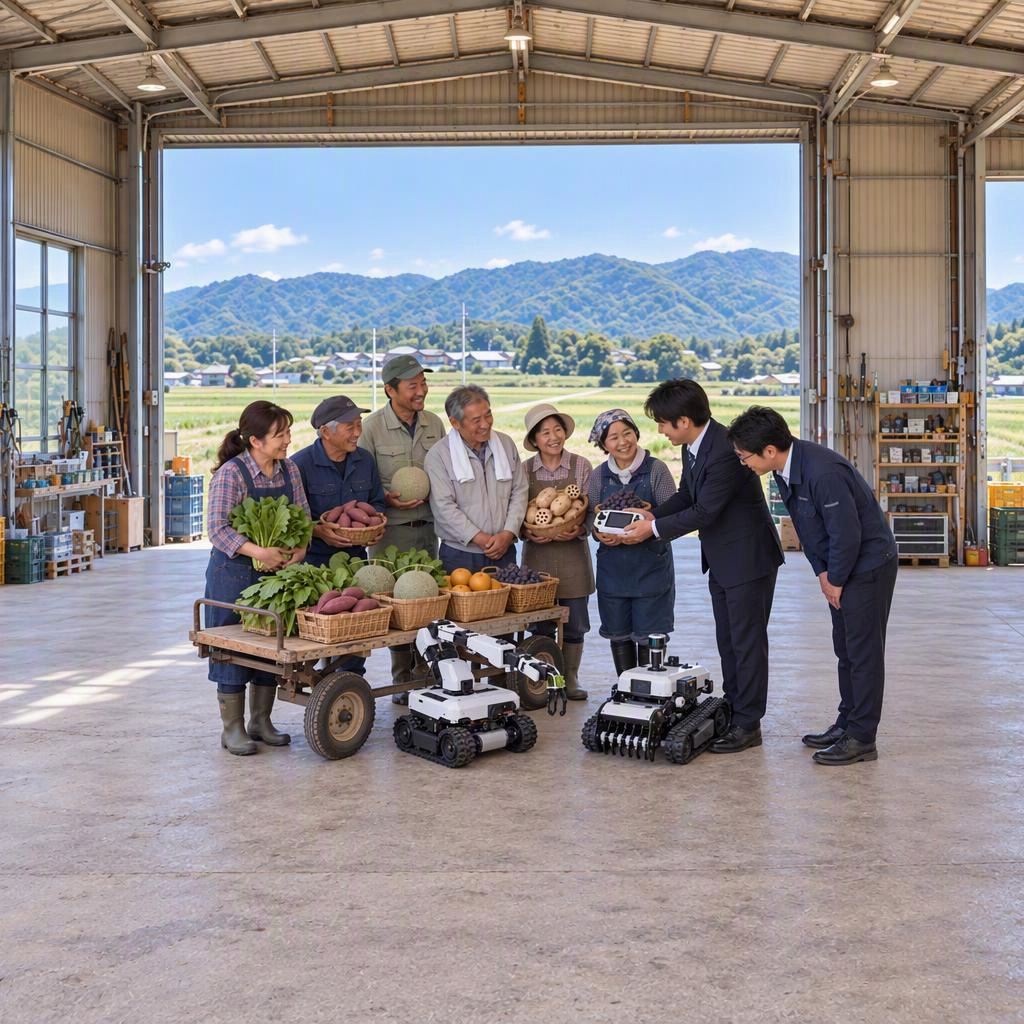 アグリテック技術の広域共有のイメージ